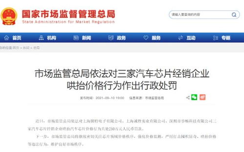 芯片價(jià)格暴漲引關(guān)注 三家經(jīng)銷商因10元芯片賣400元被罰250萬元，網(wǎng)絡(luò)技術(shù)服務(wù)成監(jiān)管利器